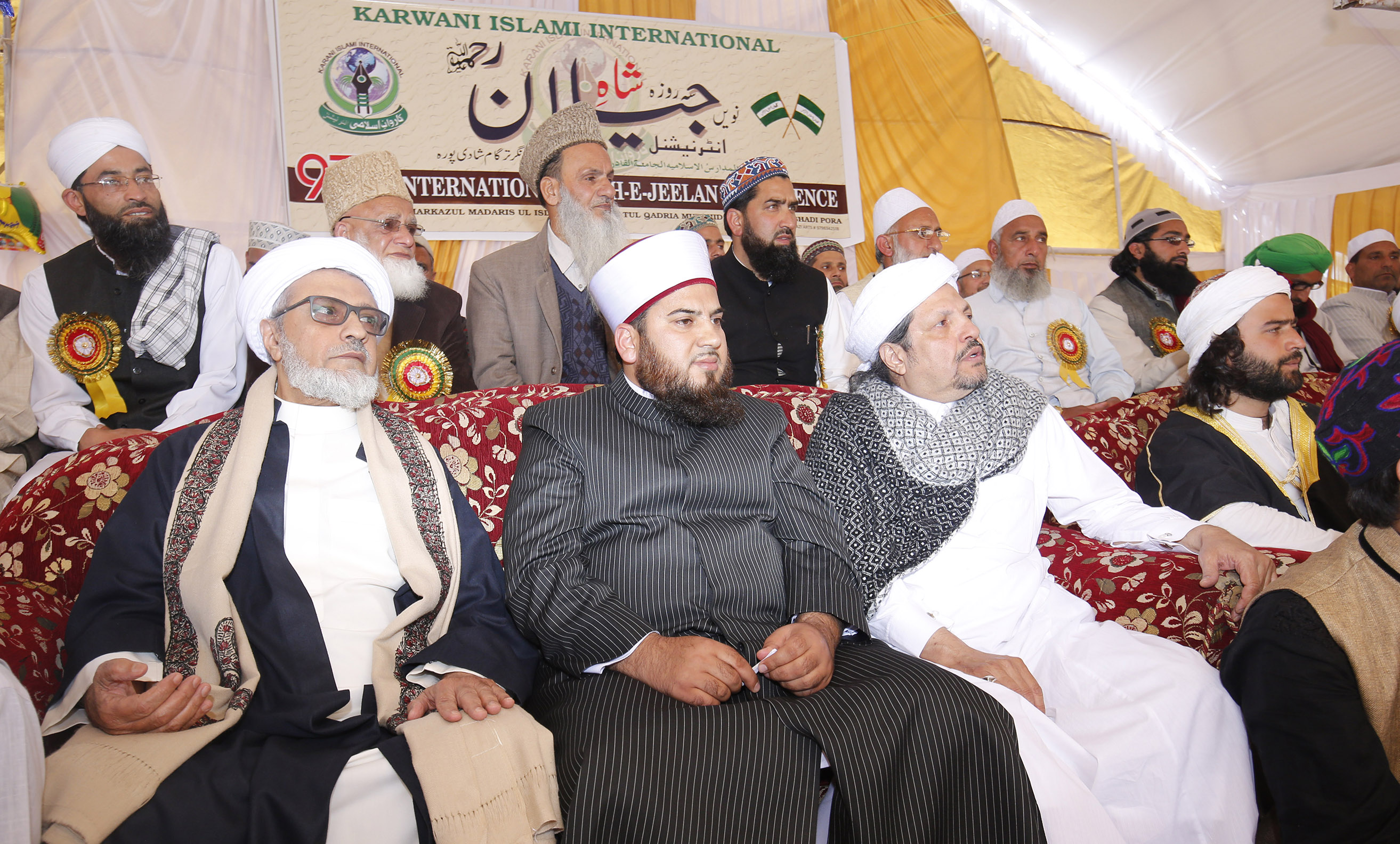 Spiritual gathering close-up